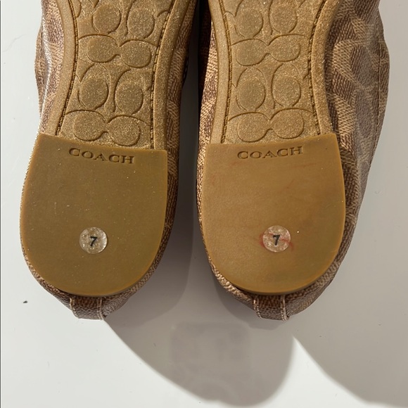 Coach Tan and Brown Flats - Picture 14 of 14